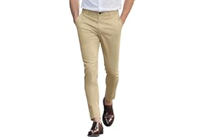 GINGTTO Pantalones Chinos Hombre Skinny Elásticos Pantalón Slim Stretch para Hombres