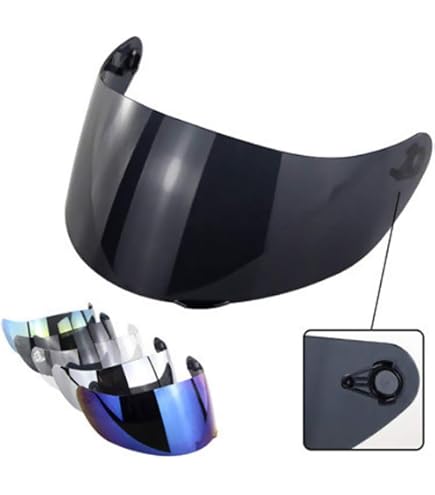 Visera De Repuesto Para Casco AGV K1 K3 SV K5 - Policarbonato Anti-vaho Anti-rayas Con Revestimiento De Plata