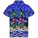 Produktbild BHYDRY Herren Hawaiihemd Stag Beach Hawaii Print Party Sommerurlaub Phantasie Bluse