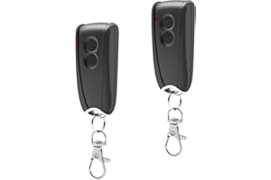 QUEVATI Garagenöffner-Fernbedienung 433.92MHz für EcoStar RSC2-433 RSE2-433, RSZ1-433, mit Metallboden, 2 Stück Tor Handsender für EcoStar Liftronic 500/700/800 für Portronic D2500/D5000/S4000