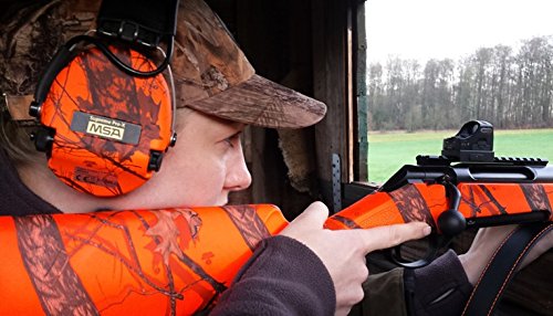 MSA Sordin Supreme Pro X mit integrierter LED Lampe – Aktiver Profigehörschutz, inkl. superbequeme Gelkissen / MossyOak – Camo Edition / AUX-Eingang - 7