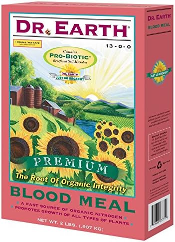 DR EARTH INC - Blood Meal Organic Fertilizer, 13-0-0, 2-Lb. Box