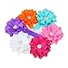 atdoshop 6 Pieces Babys Girls Headband Head Wear Crystal Lotus Flower Hairband