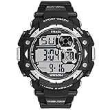 Anyeda Fitness Armband Kilometerzähler Sportuhr Schrittmesser Kinder Herren Wasserdicht Stoßfest Uhren für Kinder Wasserdicht Silber Mädchen Uhren Wasserdicht