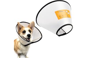 BCBF Anti-Morsure Protection Cône Collerettes pour Animaux de Compagnie Colliers Coniques, Collier de récupération pour Chats après Chirurgie et Blessure 20-27CM