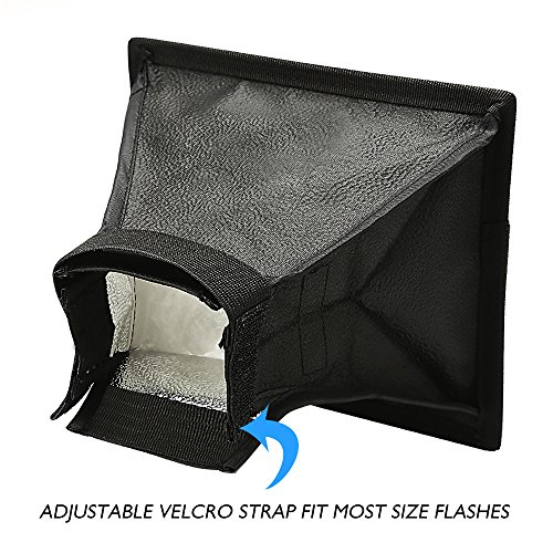 CamRepublic   Professional Universel Diffuseur de Flash Softbox Speedlite Speedlight pour Flashguns  Monture Universelle pour Canon Nikon Sony Olympus Pentax Nissin Metz Sigma Yongnuo Appareil photo EOS AF 6 5X6  