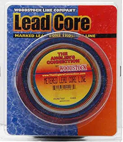 Woodstock 45-Pounds Metered Lead Core Fishing Line, 200 Yards