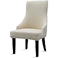 Liykimt Stretch Wingback Side Chair Slipcover with Arms-Armless Accent Chair Cover,Removable Soft Spandex Upholstered Arm Dining Chair Protector with Nailed Trim for Dining Room Banquet Home Decor