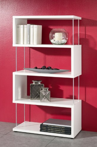 Pharao24 Regale Raumteiler Standregal Lore 3 Weiß