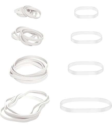 100 Anneaux élastiques En Silicone – 6x5mm Et 8x5mm, Pour Câbles, Sacs, Organisation - 8