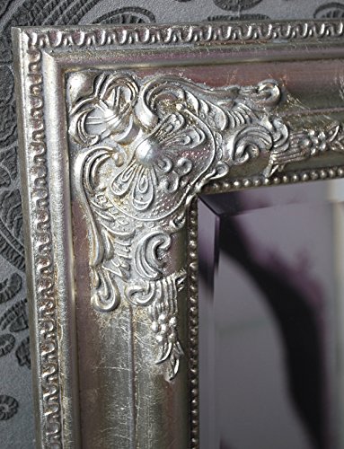 Spiegel Wandspiegel RACHEL antik silber Barock 100 x 50 cm - 3