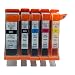 Produktbild Generisch Kompatible Tintenpatronen Ersatz für Canon PGI 550XL 550 XL CLI 551XL 551 PGI-550 PGI-550XL CLI-551 CLI-551XL PGI-550XL CLI-551XL Tintenpatronen Hohe Kapazität kompatibel für Canon PIXMA MG5450 MG5550 MG6350 MG6450 MG7150 Ip7250 MX925 MX725 IX6850 IP8750 Tintenpatronen für Inkjet Drucker (1 Grossen Schwarz,1 Klein Schwarz,1 Cyan,1 Magenta,1 Gelb)