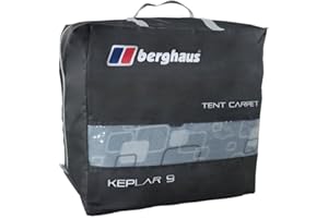 Berghaus Tent Carpet with Foam Midlayer, Soft Fleece Upper & Waterproof Base, Lightweight & Insulating Protection with Carry Bag, Camping Equipment, Grey