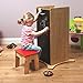 Little Helper NB-FP02-5 FunPod, Kitchen Safety Stand with Blackboard Side Panels, Natural