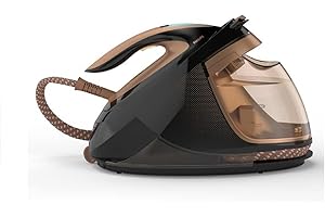 Philips PerfectCare Elite Plus Centrale Vapeur - Fer Ultra-léger, Vapeur Continue Jusqu’à 165 g/min, Effet Pressing 600 g, Technologie OptimalTEMP, Réservoir Amovible 1,8 L (GC9682/80)