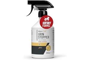 ‎REAVET ReaVET Urin Stop für Hunde & Katzen 500ml I Mildes Hundeabwehrspray & Katzenabwehrspray I Nicht färbend I Urin Entferner I Hundeschreck gegen Markieren I Anti Kratz Spray Möbel, Innen- & Außen