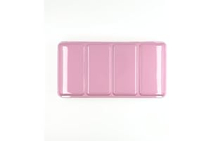 My Rock Way Palette de Peinture Cherry Blossom Vide en métal pour Aquarelle 48 Demi-Godets ou 24 Godets avec Palette de mélange et Anneau de Pouce. Boîte d'aquarelle de Voyage, Parfait pour Un Cadeau