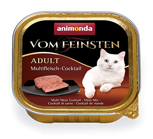 Animonda vom Feinsten Adult Nassfutter für ausgewachsene Katzen, Multifleischcocktail, 32 x 100 g