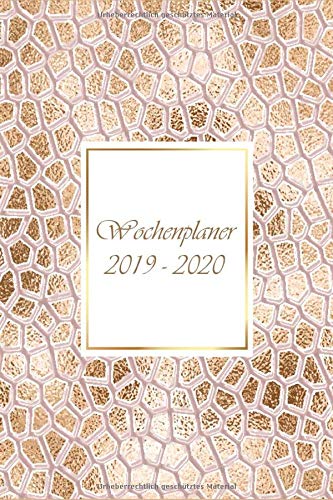 Wochenplaner 2019-2020: Modernes Cover Design, Oktober 2019 bis Dezember 2020, Wochen- und Monatsplaner, 1 Woche auf 2 Seiten, Kalender 15x21 cm