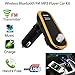 Produktbild taottao Wireless Handsfree USB-Port Talking Auto Kit Bluetooth Auto MP3-Player FM Transmitter mit Mikrofon, gelb