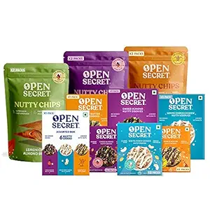 Open Secret Snack Box | Assorted Low Calorie Snacks| Healthy Snacks Diet Food | Womens Day Gifts | Immunity Boosting Nuts | Cookies | Premium Gift for Office, Friends & Family | Work From Home