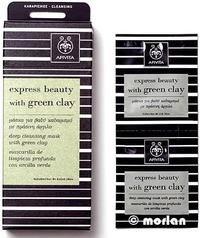 Apivita Face mask with green clay, deep cleansing