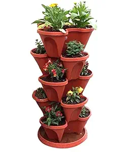 Vgreen Garden Store Stack A Pot Floor Set Of 7 (6 Pot + 1 Bottom Tray)