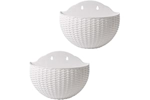 Liummrcy Macetas Colgantes de macetas, Maceta montada en Pared, sembradora de Pared Colgante de Paredes de Pared Colgantes de Flores Colgantes de plástico de plástico de plástico Recipiente Maceta de