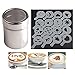 Produktbild Hemore Schokoladen Shaker Duster (Edelstahl) + 16pcs Cappuccino Kaffee Stencils Schablone Duster Spray Art