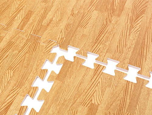 Schutzmatten 30 x 30 cm Puzzlematte Sportmatte Unterlegmatte Gymnastikmatte Fitnessmatten Bodenschutz,Schutz vor Dellen, Kälte usw. für Therapiezentren, Bodybuilding, Sportgeräte, Arbeitsbereiche usw. - 5