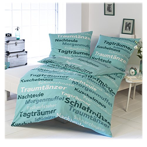 JEMIDI Moderne Bettwäsche Garnitur Bettgarnitur Bettwäschegarnitur 135cm x 200cm (Grau) - 5
