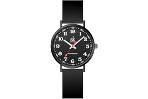 SHENGKE Casual Fashion Women Sport Watch Sweat Resistant Students Watch with Easy Read Dial and Silicone Band,Water Resistant