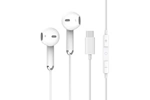 TILOQUA Cuffie USB C per iPhone 17/16 Pro Max Plus 15, Auricolari con filo, In-Ear Cuffie con Microfono Tipo C Hi-Fi Stereo Clear Mic Compatibile con iPad Samsung Galaxy S25 S24 A56 Pixel 9/10