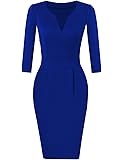 Kojooin Women's Elegant Sheath Dresses, Festive Cocktail Pencil Dress, Knee-Length Business Dresses