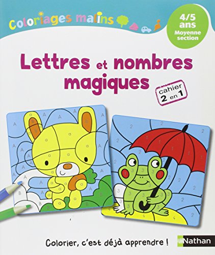 Coloriages Malins - Lettres et nombres magiques MS