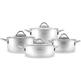Karaca Sakura Powersteel 8 Par&ccedil;a 316 &Ccedil;elik Tencere Seti