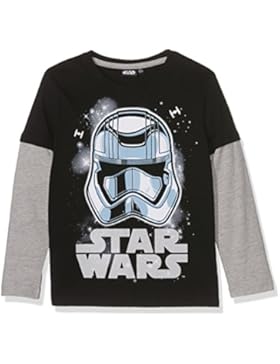 Star Wars-The Clone Wars Darth Vader Jedi Yoda Jungen Langarmshirt - schwarz