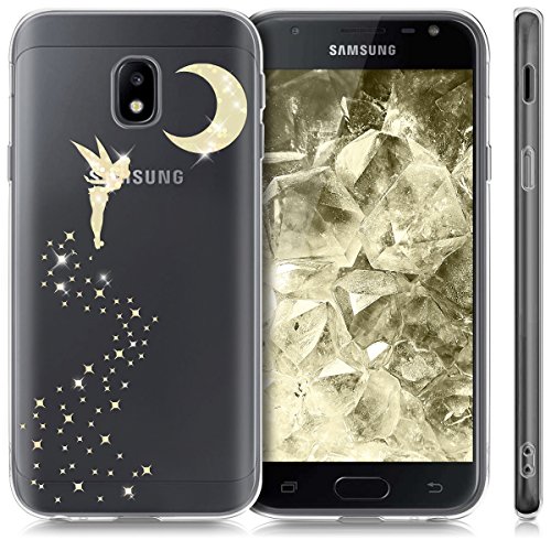 kwmobile Funda para Samsung Galaxy J3 2017 DUOS - Carcasa Protectora de TPU con dise o de Hada Brillante en Dorado Transparente reviews kwmobile Funda para Samsung Galaxy J3 2017 DUOS - Carcasa Protectora de TPU con dise o de Hada Brillante en Dorado Transparente