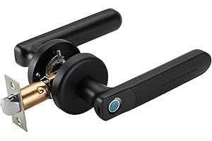 HAIFUAN M30 Fingerprint Bluetooth Digital Door Lever Lock,Unlock by Fingerprint, App and Key