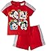 Disney Baby Boys 0-24m Mickey Mouse Clothing Set, True Red, 12 Months