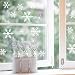 Produktbild Foho 108 Fensterbilder Schneeflocken Design für Winter und Weihnachten Fensterdeko Set - Statisch Haftende PVC Aufkleber
