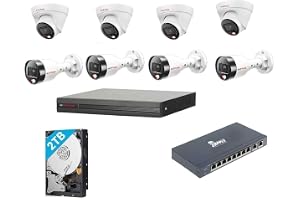 CP Plus 4MP IP STQC 8 CCTV (8CH NVR, -4Nos, -4Nos 8+2 POE , 2 TB