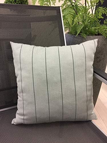 Peter Süße Decorative Cushion 40 x 40 cm Grey/Needle Stripes Cocktail Cushion Sofa Garden Furniture Lounge