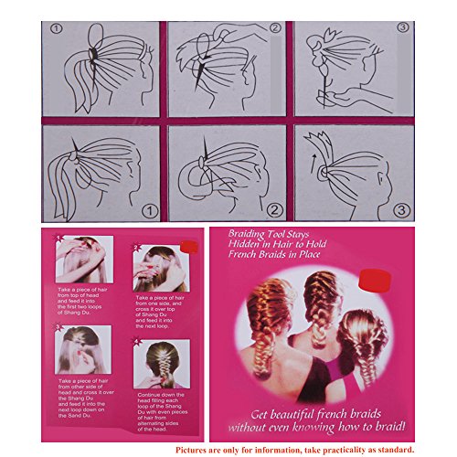 Anself 3 Arten Magic Hair Styling Zubehör Set Haar Pin Haar Bun Maker Haare flechten Twist Styling Tools für Frauen - 7