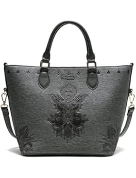 Desigual Borsa Bonna 17WAXPCD 2007 Gris Medio AI17