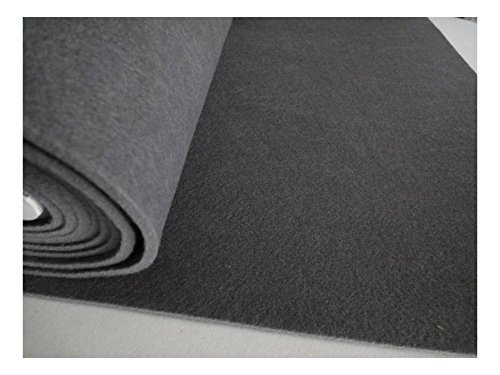 Fabrics-City Bastelfilz Filz Stoff ~5Mm~ Filzstoff Stoffe Meterware, 2759 (Grau)