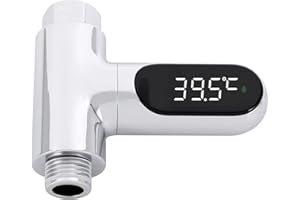 Bzocio Display ein LED Home Water Shower Thermometer Durchfluss Selbstgenerator Elektrometer Temperaturmonitor ' für das Baby