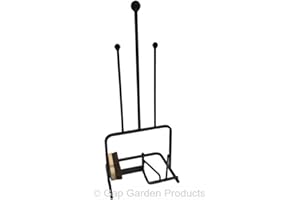 GAP GARDEN PRODUCTS Solid Metal Single Pair Boot Stand/Rack, Boot Jack and Boot Scraper Solid Metal for the Home and Garden. Coated Black