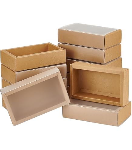 Coolty 20 Pezzi Fold-Free Scatole per Cupcake 4 Fori con