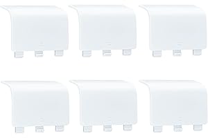 Lot 6 Replacement Battery Cover for Xbox Series S/X Controller,Mcbazel Battery Back Cover Door Lid Accessories Shell Cover Part for Xbox Series S/Xbox Series X Controller NOT FOR XBOX ONE- White